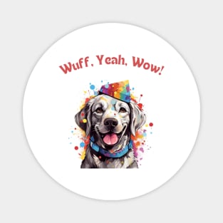 Woofy Adventure - Funny Dog Design Magnet